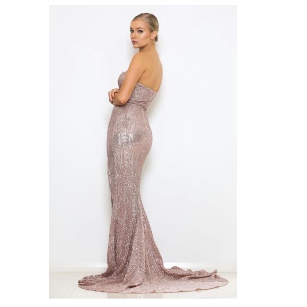 Abyss By Abby Rose Gold Gown - Picture 2 of 8